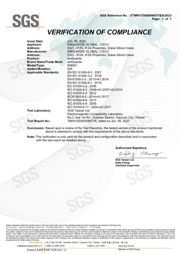SGS: соответствие CE